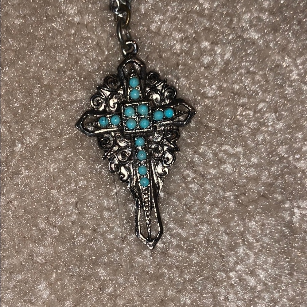 Turquoise cross